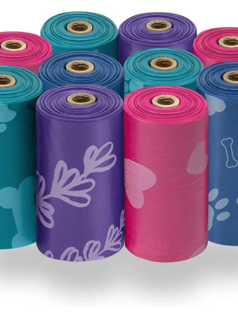 Portable 150 Pack Dog Poop Bags - Assorted Colors for Effortless Waste Disposal